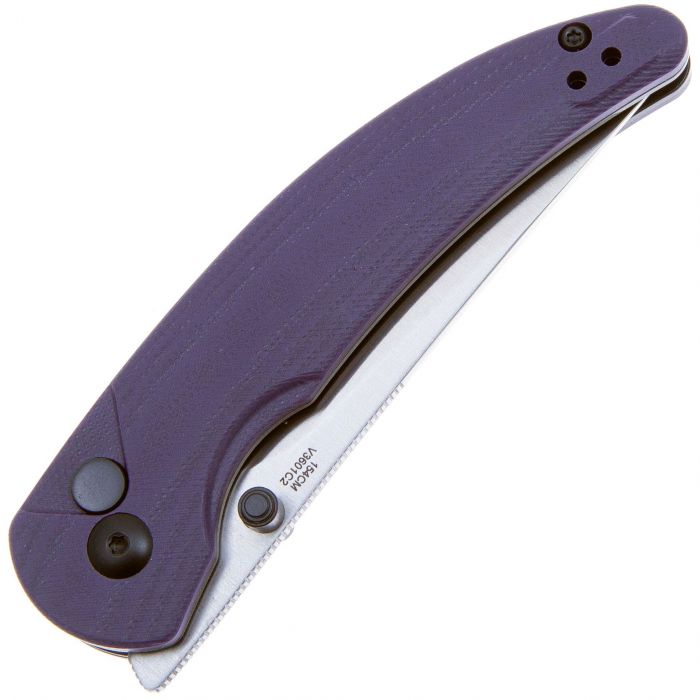 Складной нож Kizer Chili Pepper Satin, сталь 154CM, рукоять G10, фиолетовый