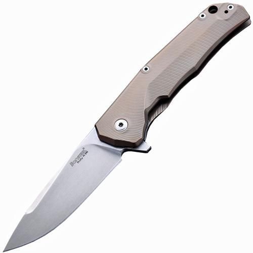 Нож складной LionSteel TRE BR BR, сталь M390, рукоять титан