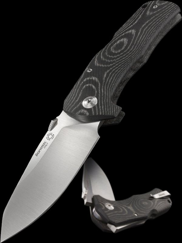 Нож складной LionSteel TM1 MS, сталь Sleipner, рукоять микарта